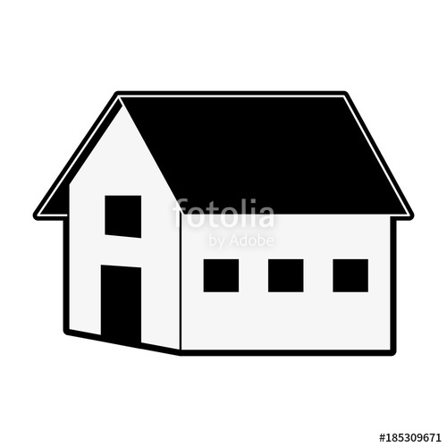 500x500 Farm House Symbol Icon Vector Illustration Graphic Design Stock