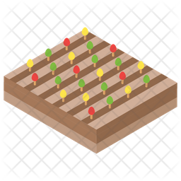 256x256 Farmland Icon Of Isometric Style