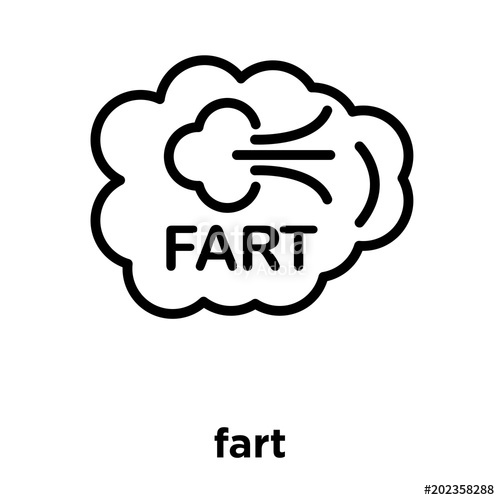 500x500 Fart Icon Isolated On White Background Stock Image And Royalty