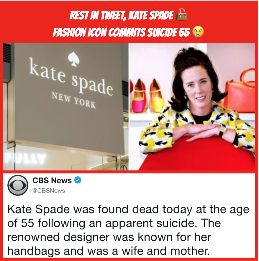 878x884 Rest In Tweet, Kate Spade Fashion Icon Commits Suicide