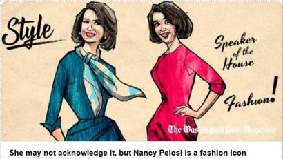 410x231 Washington Post Pelosi's A 'fashion Icon,' Melania's Mired