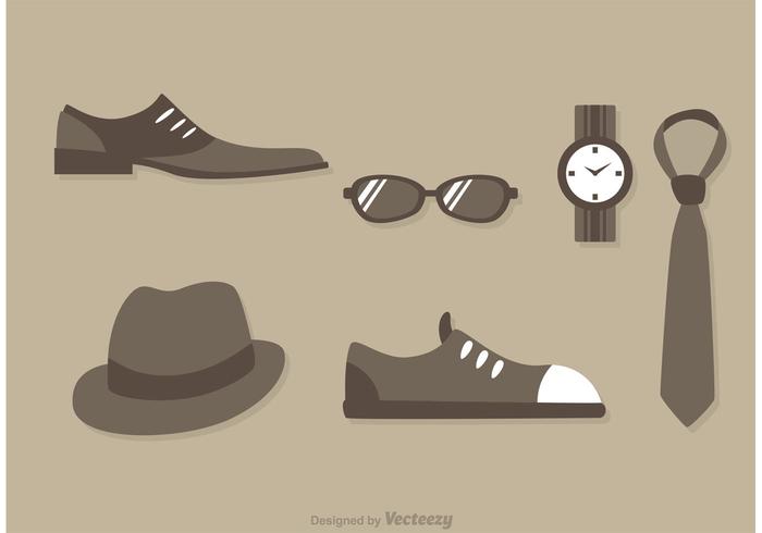 700x490 Man Fashion Icon Vectors