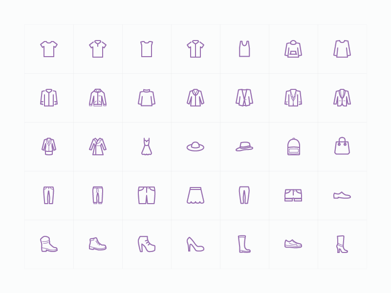 800x600 Free Fashion Icon Set