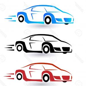 300x300 Cars Racing Fast Flat Auto Moving On High Vector Newwaysys