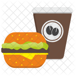 256x256 Fast Food Icon Of Flat Style
