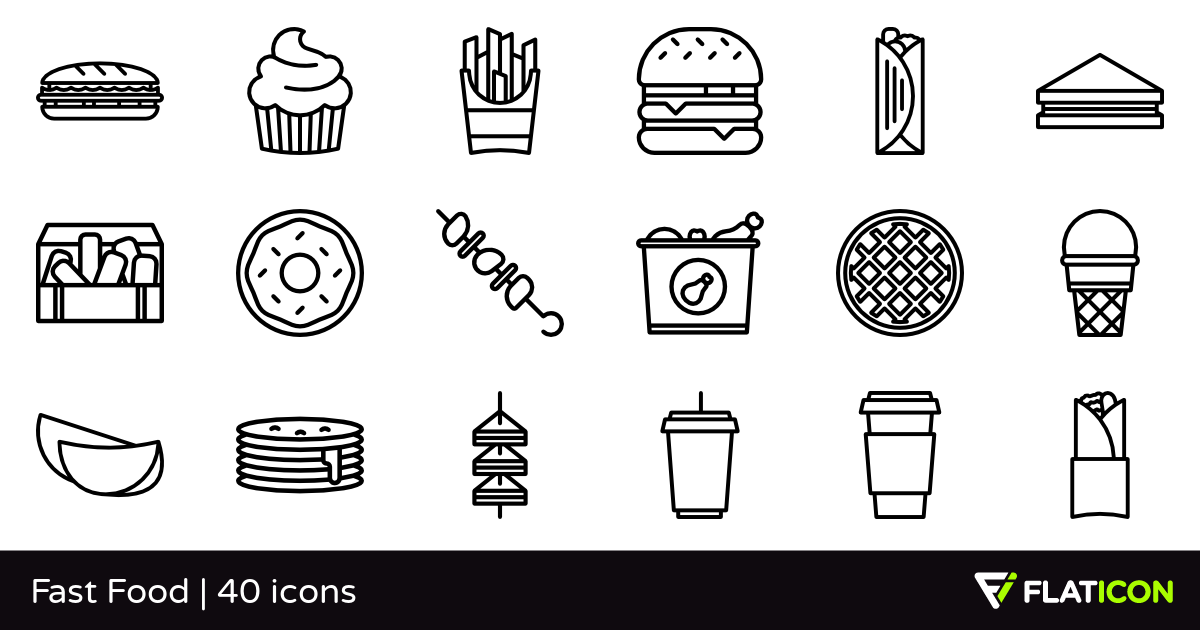 1200x630 Fast Food Free Icons