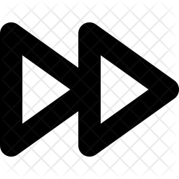256x256 Fast Forward Icon Of Glyph Style