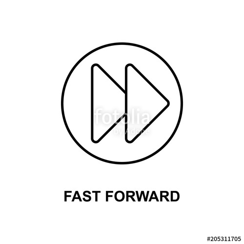 500x500 Fast Forward Icon Element Of Simple Web Icon With Name For Mobile