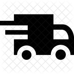 256x256 Truck, Shipping, Fast, Ship, Quick Icon Of Glyph Style