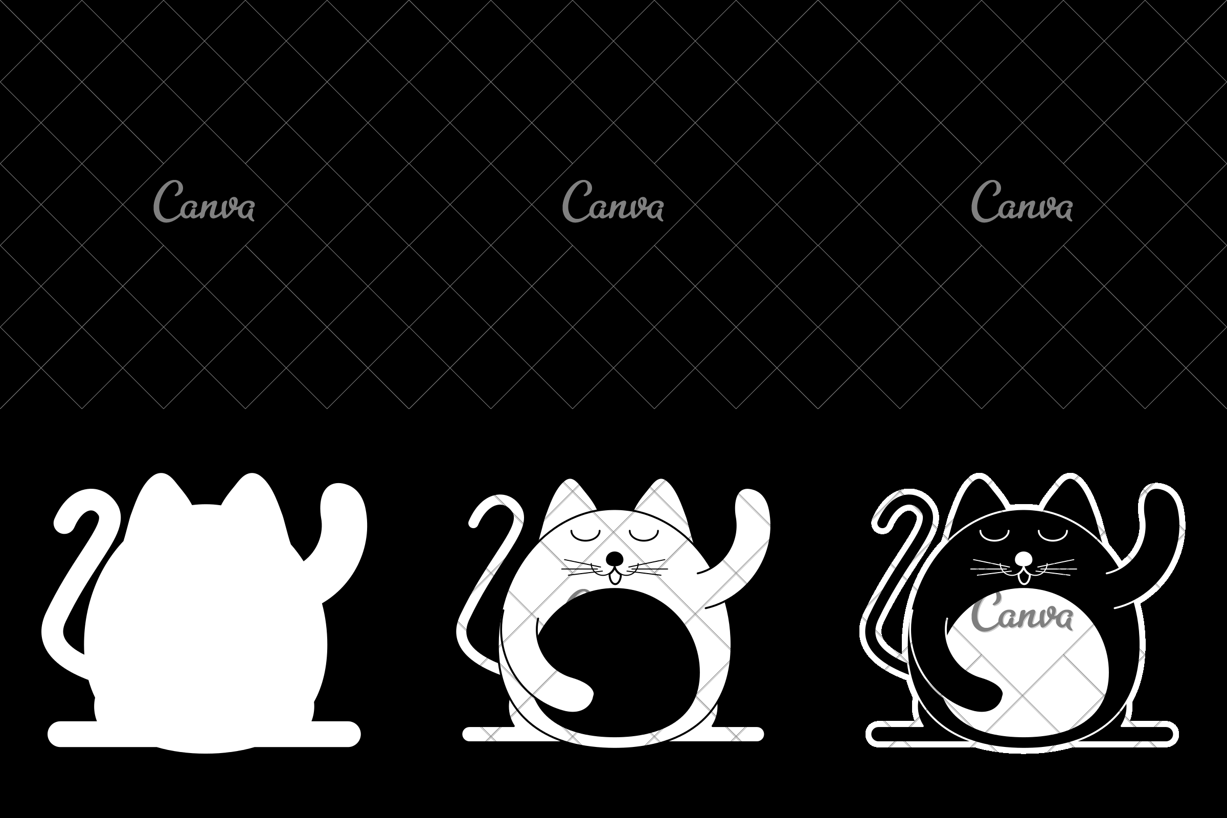 2400x1600 Fat Cat Cartoon Icon Image