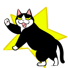 240x240 A Little Fat Cat Anime Line Stickers Line Store