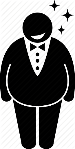 259x512 Fat, Handsome, Man, Rich Icon