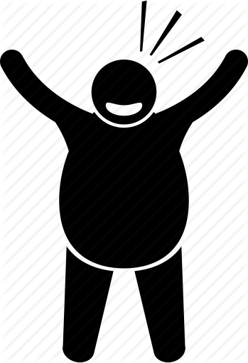 349x512 Fat, Happy, Man Icon
