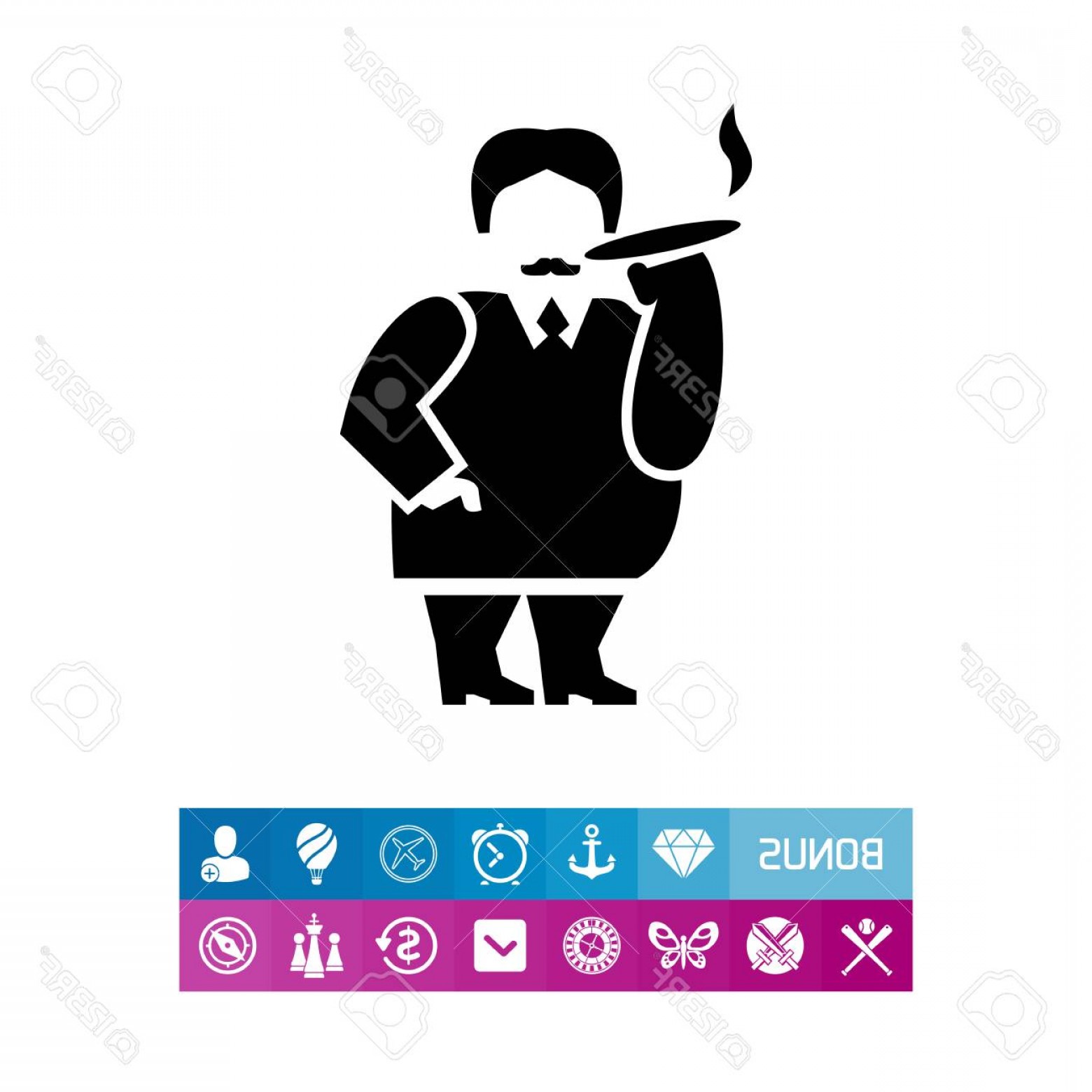 1560x1560 Photostock Vector Rich Person Simple Icon Hoodamathrun
