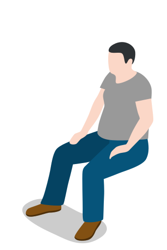 341x512 Sitting, Person, Fat Icon Free Of City Basic
