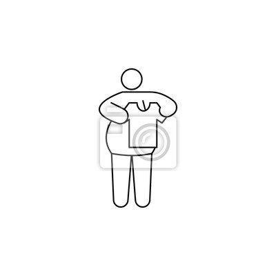 400x400 Clothes For A Fat Person Icon Element Of Fast Food For Mobile