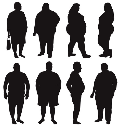 467x500 Collection Of 'fat Person Silhouette' Download More Than