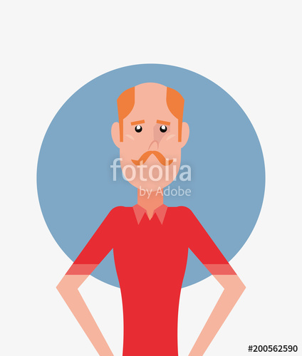 424x500 Happy Fathers Day Design With Cartoon Father Icon Over Blue Circle