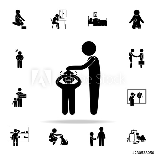 500x500 Poor Father Icon Poor Peaple Icons Universal Set For Web