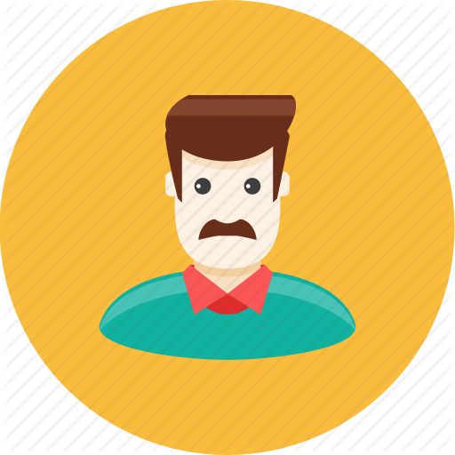 512x512 Avatar, Face, Father, Husband, Man, Mustache, Profile Icon