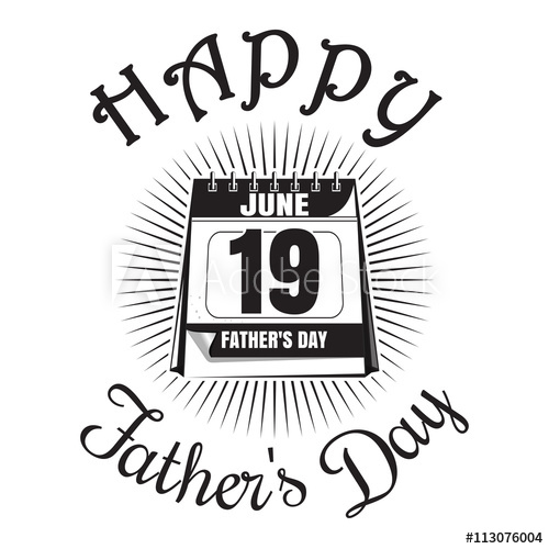 Father's Day Icon Happy Father's Day Lettering Calendar 500x500 Father's Day Icon Happy Father's Day Lettering Calendar