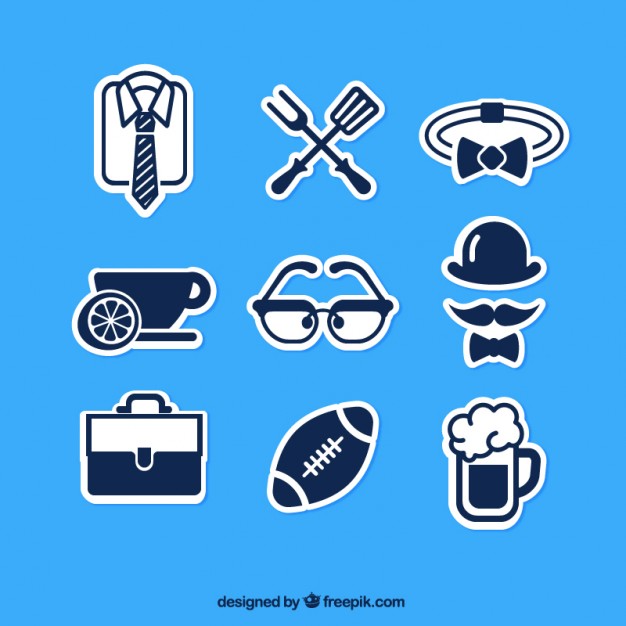 Fathers Day Icon Collection Vector Free Download 626x626 Fathers Day Icon Collection Vector Free Download