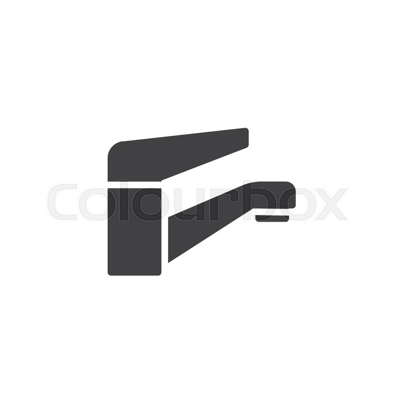 800x800 Water Faucet Icon Vector, Filled Flat Stock Vector Colourbox