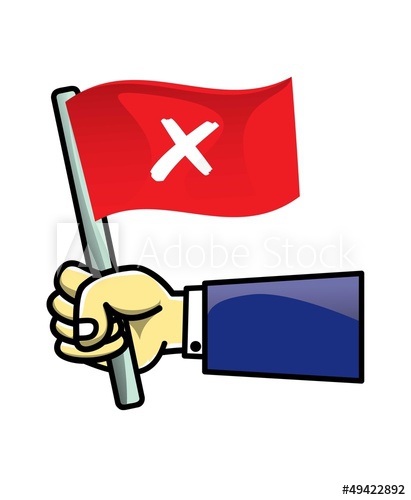 411x500 Flag Of Fault Icon, Vector