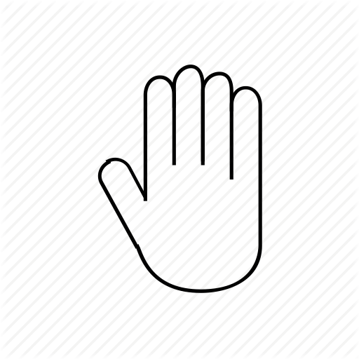 512x512 Five, Gesture, Hand, Hello, High, High Fave, Stop Icon