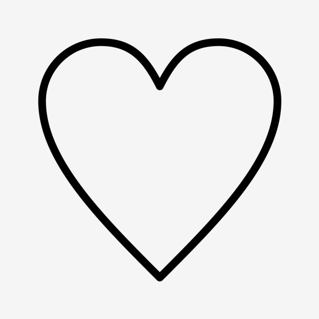 640x640 Vector Favorite Icon, Like Icon, Heart Icon, Favorite Icon Png