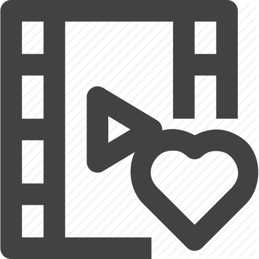 512x512 Clip, Favorite, Film, Heart, Love, Movie Icon