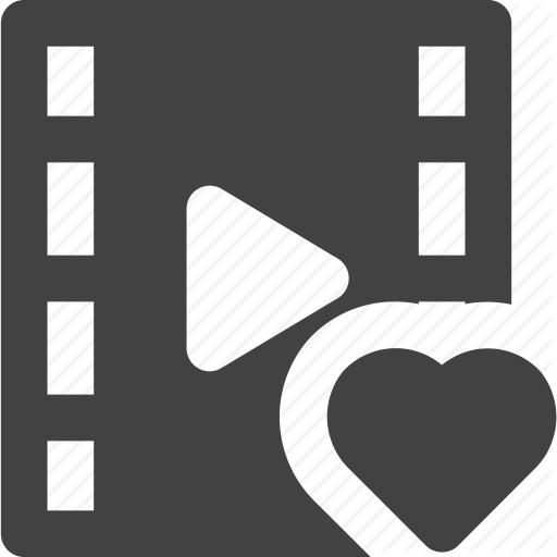 512x512 Clip, Favorite, Heart, Love, Media, Movie Icon