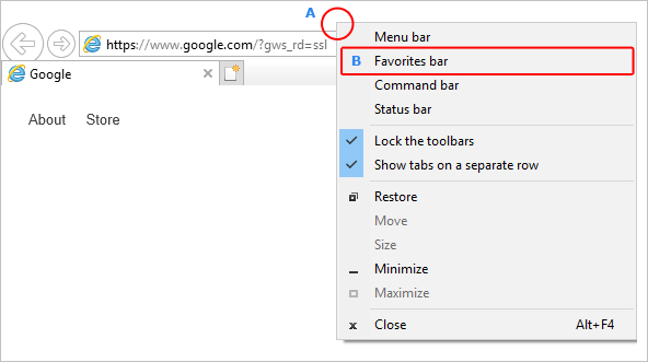 592x331 How To Show Or Hide The Bookmarks Or Favorites Bar