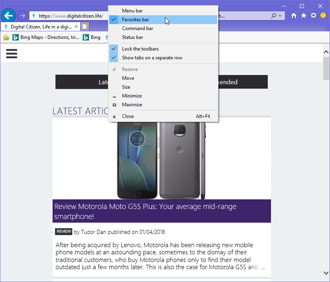 648x554 How To Show The Favorites Bar And The Favorites Center In Internet
