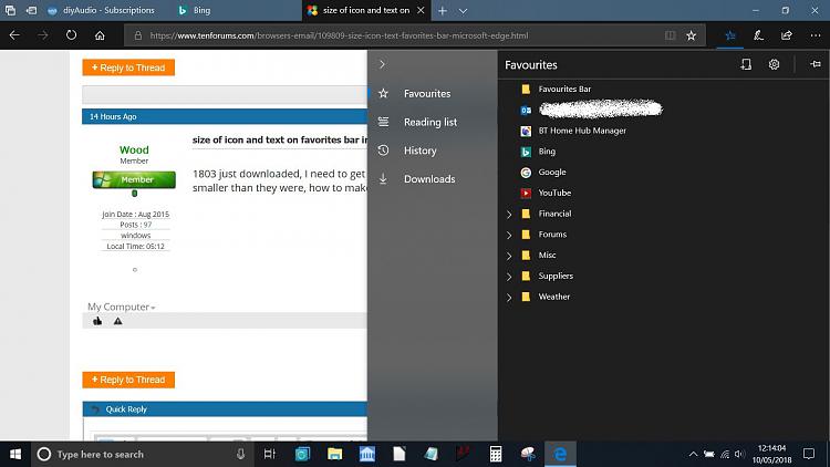 750x422 Size Of Icon And Text On Favorites Bar In Microsoft Edge