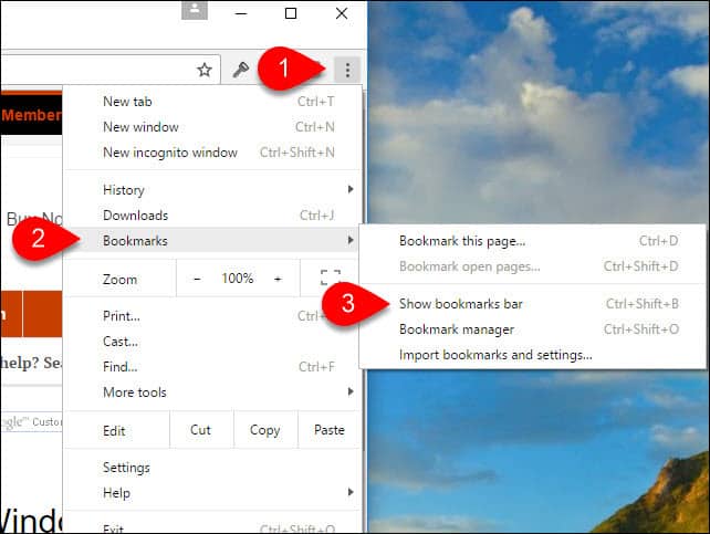 642x483 How To Enable The Favorites Bar In Google Chrome