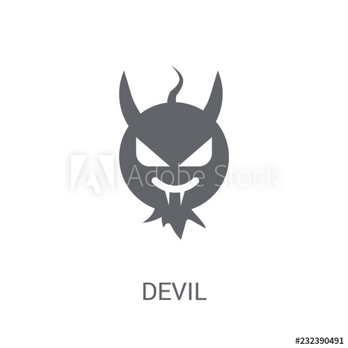 500x500 Devil Icon Trendy Devil Logo Concept On White Background