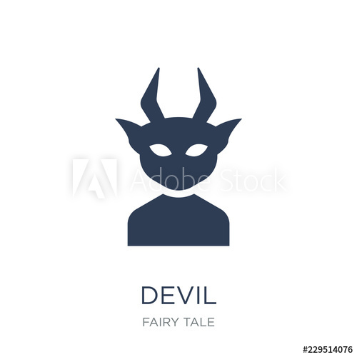 500x500 Devil Icon Trendy Flat Vector Devil Icon On White Background