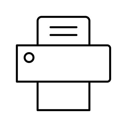 490x490 Beautiful Fax Machine Line Black Icon Vector