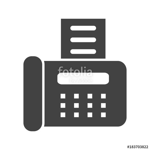 500x500 Fax Machine Icon Stock Image And Royalty Free Vector
