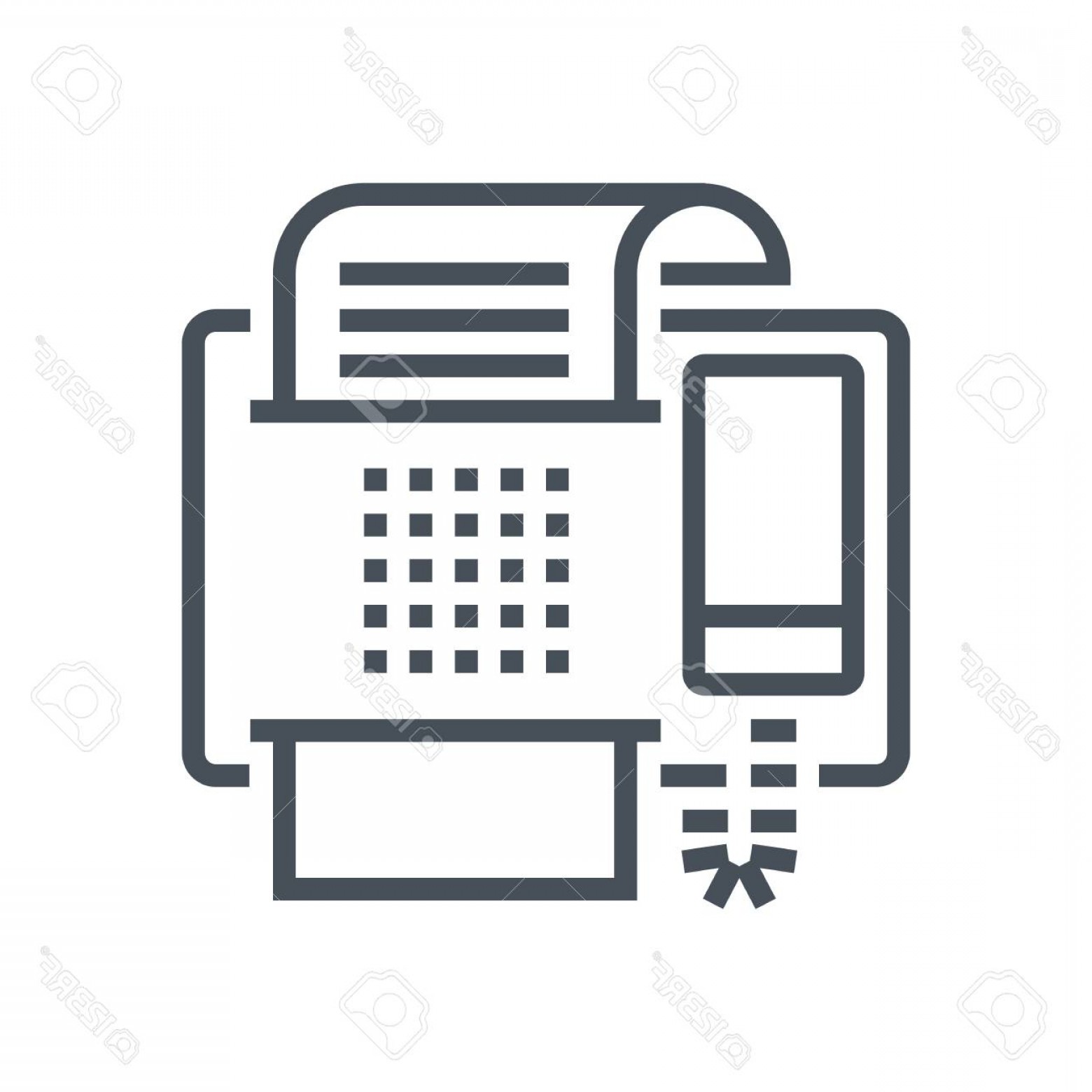 1560x1560 Photostock Vector Fax Machine Icon Suitable For Info Graphics