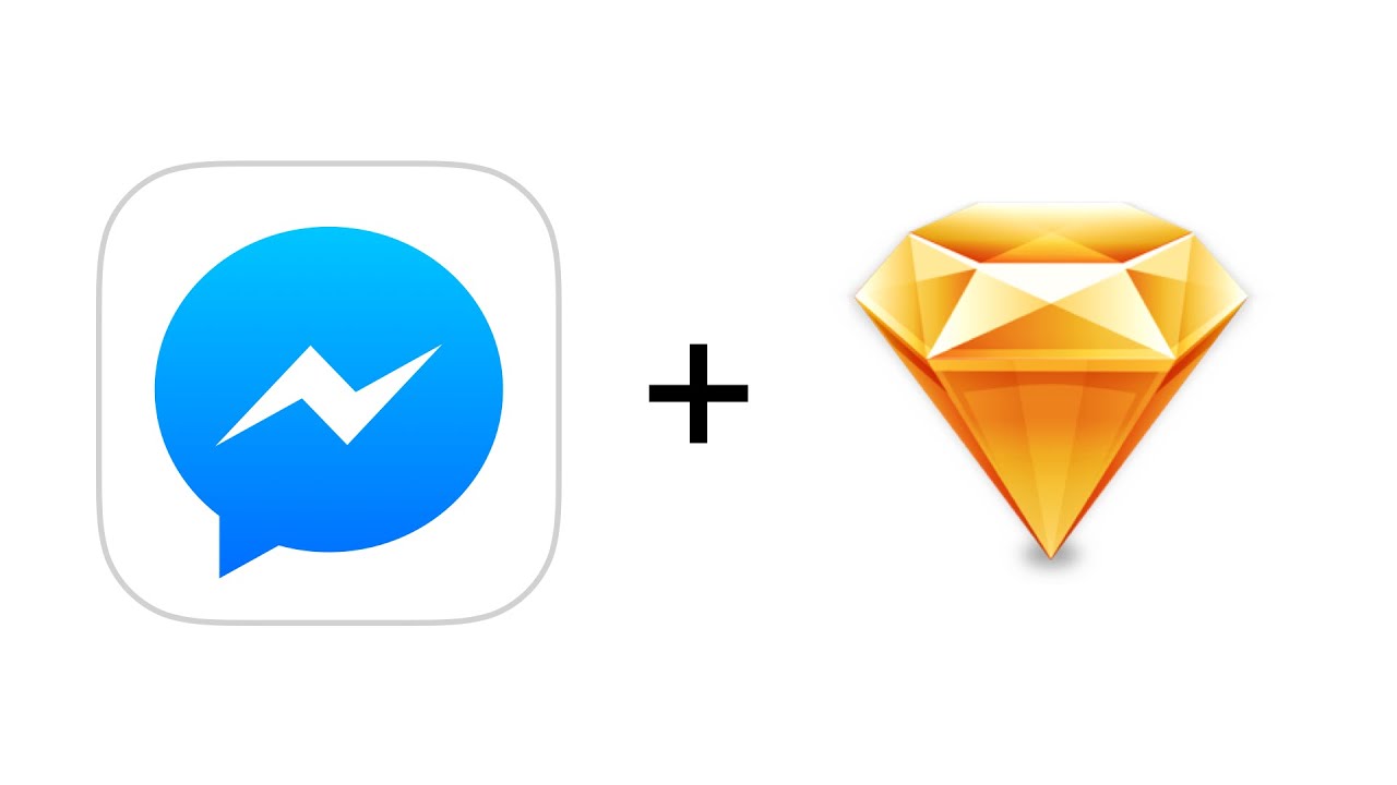 Fb Messenger Icon Recreated Using Sketch 1280x720 Fb Messenger Icon Recreated Using Sketch