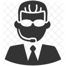 256x256 Bodyguard Icon Of Glyph Style