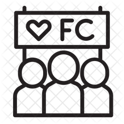 256x256 Fanclub Icon Of Line Style