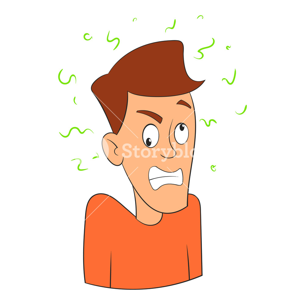 1000x1000 Fear Icon Cartoon Illustration Of Fear Vector Icon For Web Design