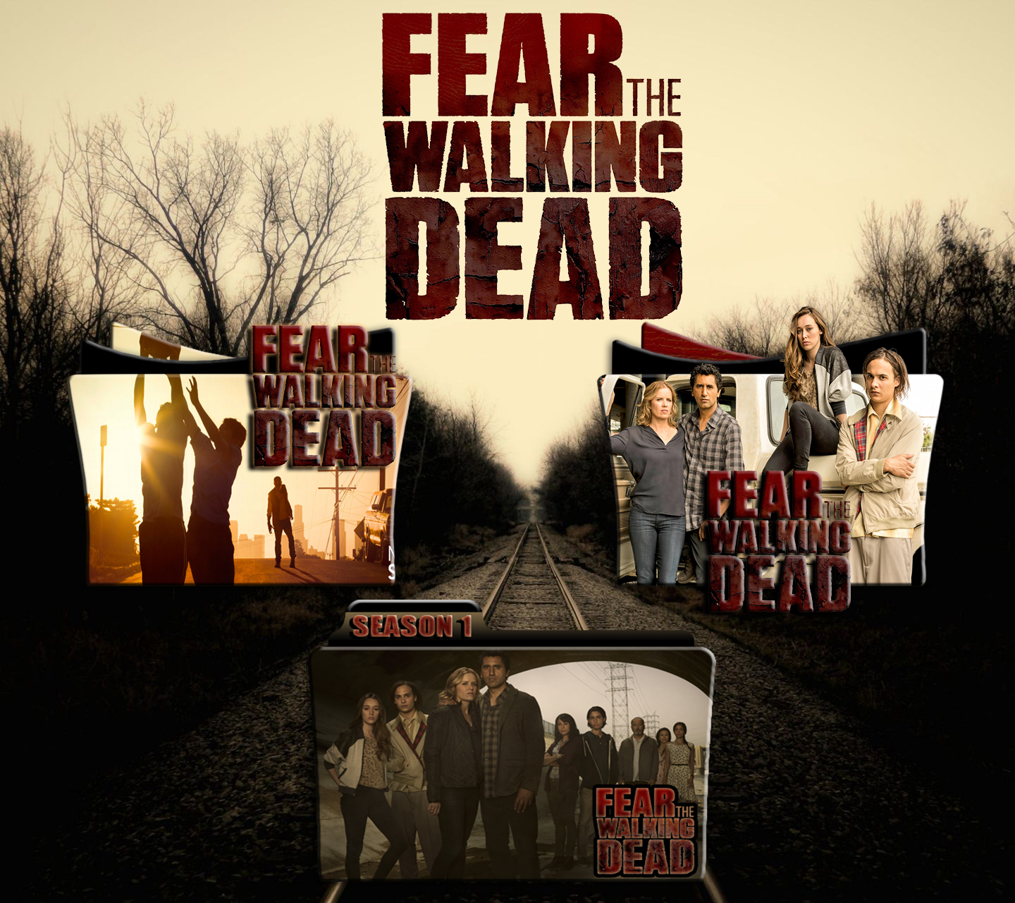 1440x1280 Fear The Walking Dead Folder Icon Pack