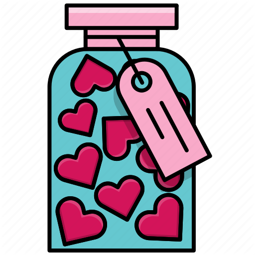 512x512 Feast, Heart, Jar, Love, Valentine, Valentine's Day Icon