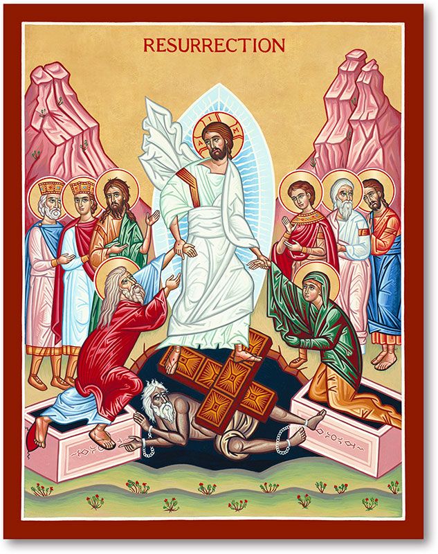 633x800 Resurrection Icon In Holy Saturday, Monastery