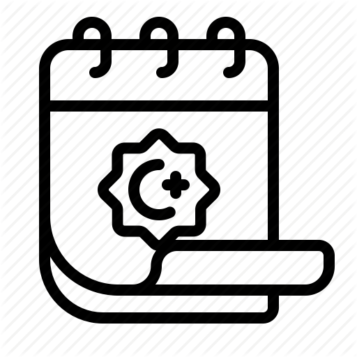 512x512 Calendar, Feast, Islamic, Muslim Icon