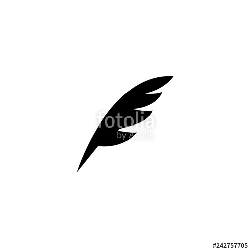 500x500 Feather Icon Vector Feather Vector Graphic Illustration Stock